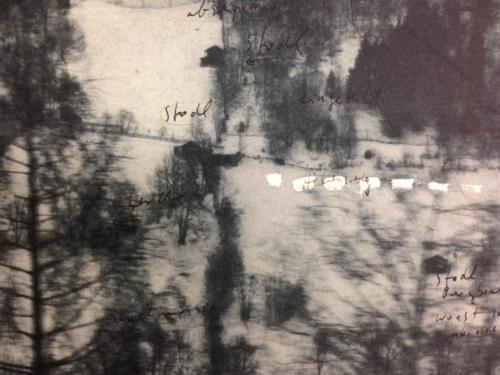 "Bergbild"Detail,Photoradierung,Öl,Zeichnung2015