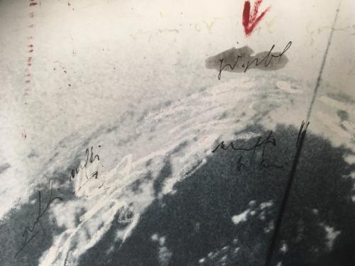 "Bergbild" DetailPhotoradierung,Zeichnung 2012