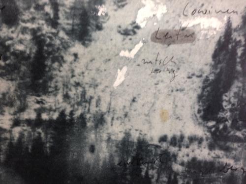 "Bergbild" DetailPhotoradierung,Zeichnung 2015