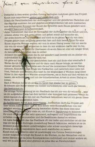 Text Kunst zum Anprobieren