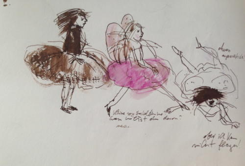 "Grosstadtprinzessin" 2010Tuschezeichnung 