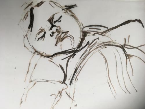 "Luca" 2006 Tuschezeichnung 